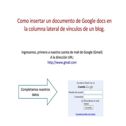 Googledocs En Blogger