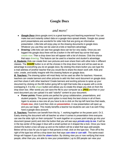 Google docs
