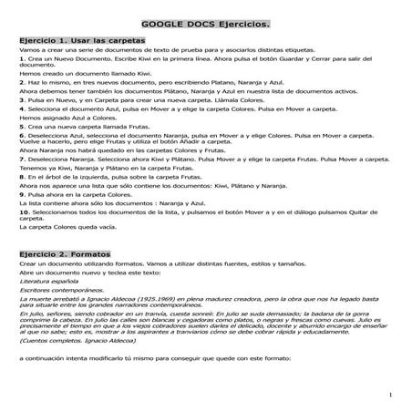 Google docsejercicios ucsg