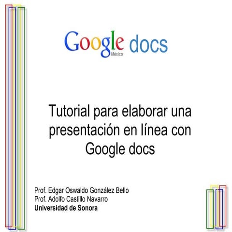 Tutorial como hacer una presentación en Google Drive | PPTX