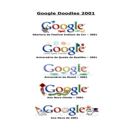Google Doodles 2001 | DOC