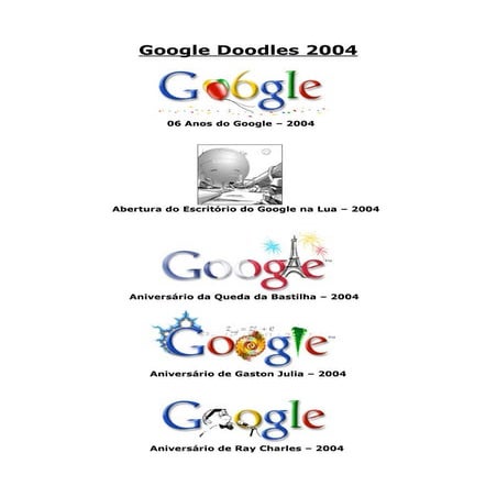Google Doodles 2004 | DOC