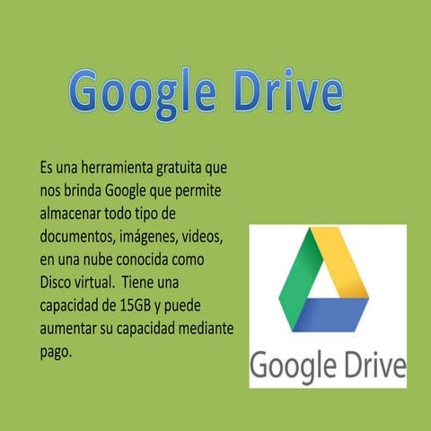 Tutorial sobre Google drive