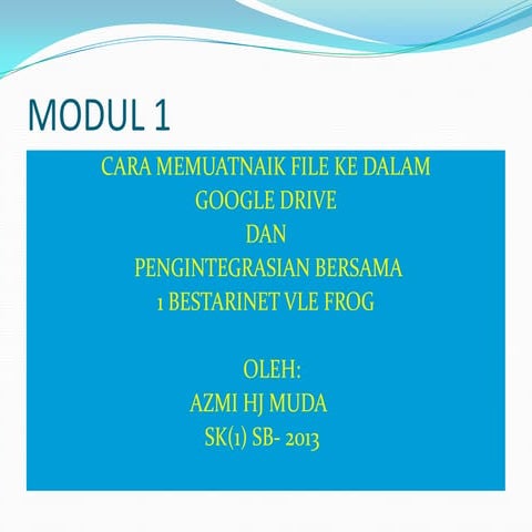 Google Drive dlm vle frog