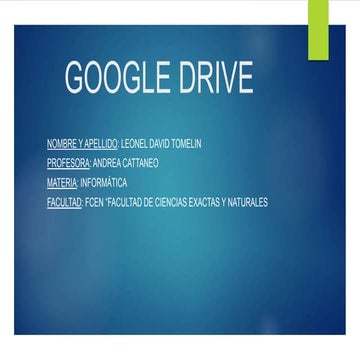 Google drive trabajo practico numero 4