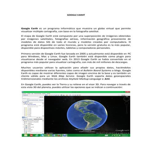 Google earht | DOC