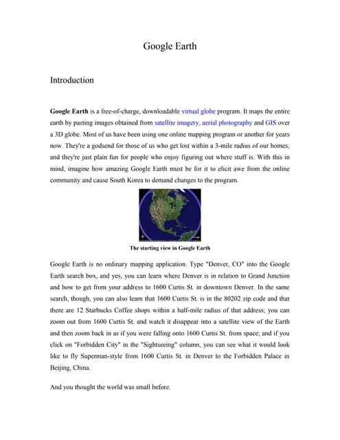 Google earth