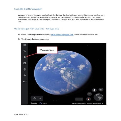 Google Earth Voyager - Basics for Teachers