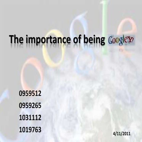 Google - Strategy Management