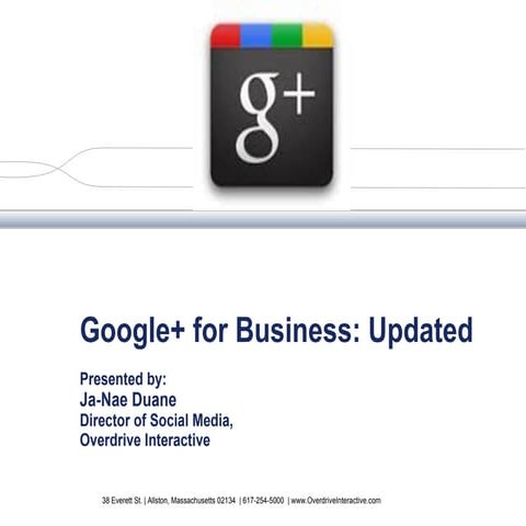Google+ for Business: Updated