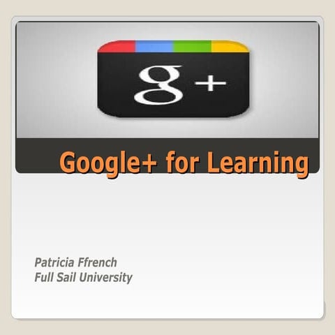 Google+ for learning