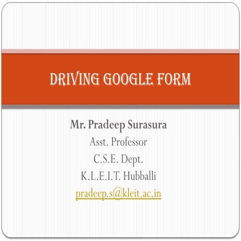Google forms tutorial for beginners | PDF