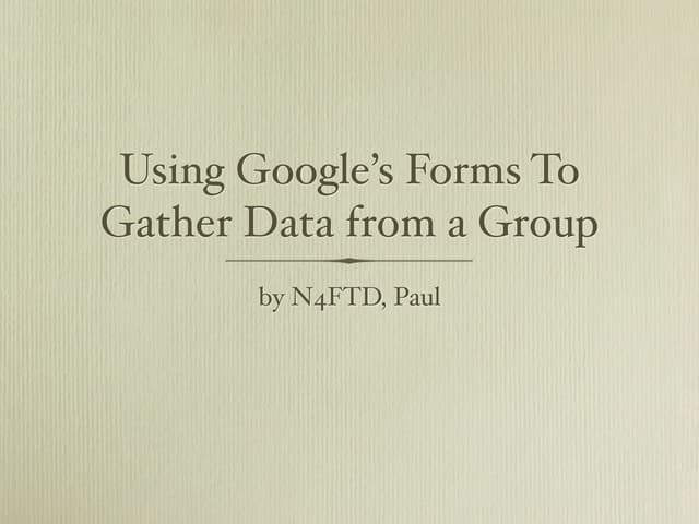 Google Forms