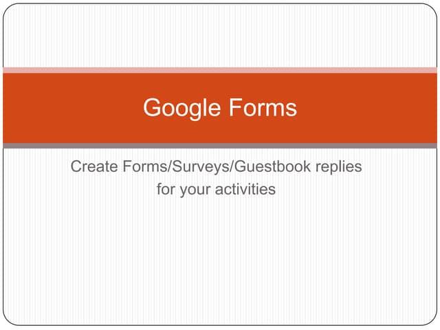 Google forms