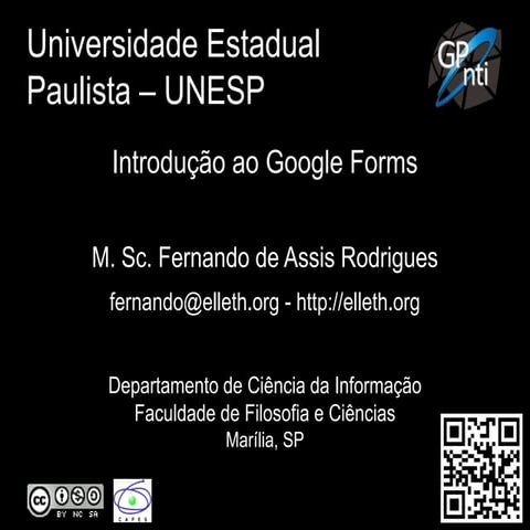Introdução ao Google Forms | PPTX