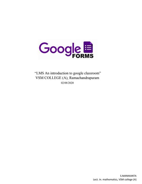 Google forms, quiz preparation with google forms