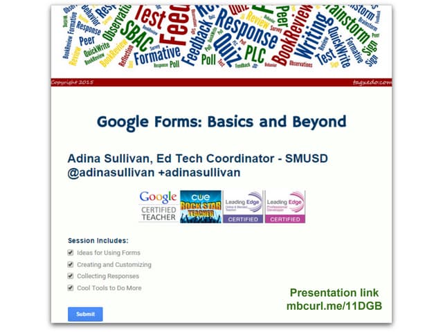 Google Forms: Basics and Beyond