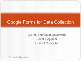 80 interesting ways to use google forms to support learning | PPT
