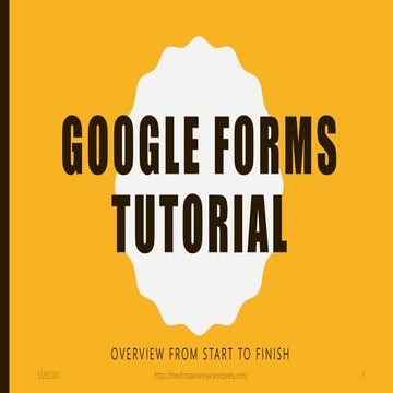 Google forms tutorial