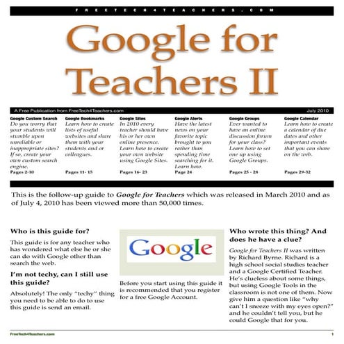 Google for teachers ii