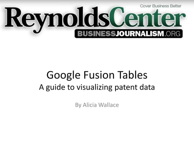 Google Fusion Tables 