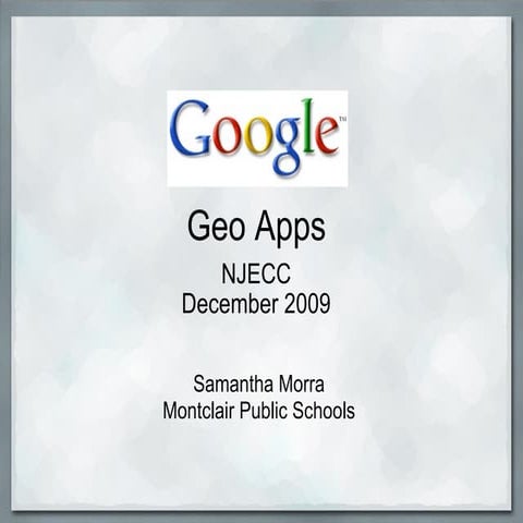 Google Geo Apps