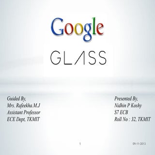 Google glass ppt