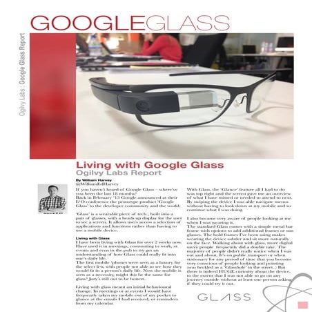 Google Glass Report