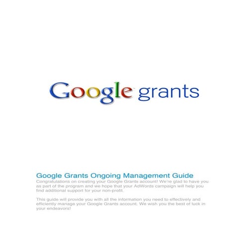 Google Grants with Fundly