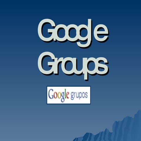 Tutorial google groups | PDF