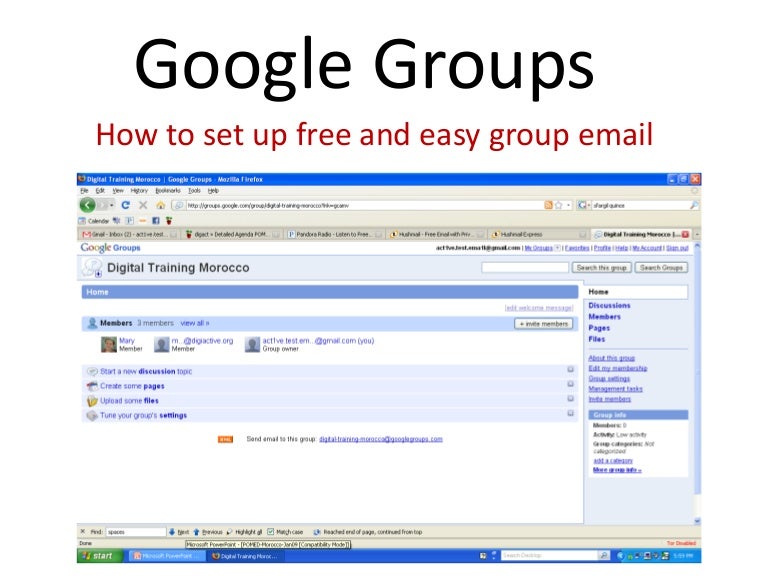 How to Set up a Google Group