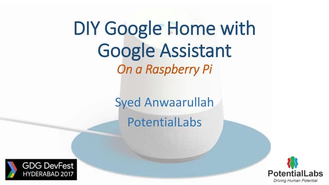DIY Google Home with Google Assista...