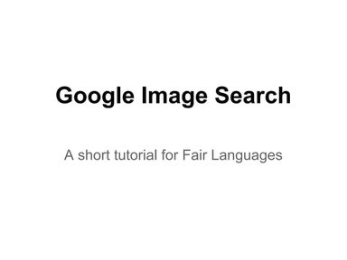 How to find Creative Commons Images using Google Image Search