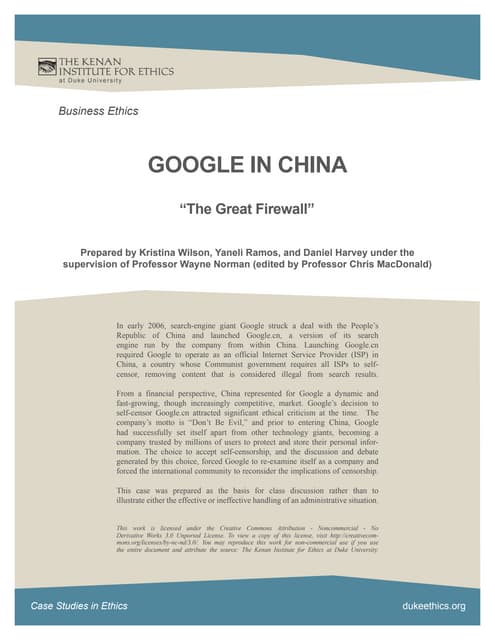 Google inchina