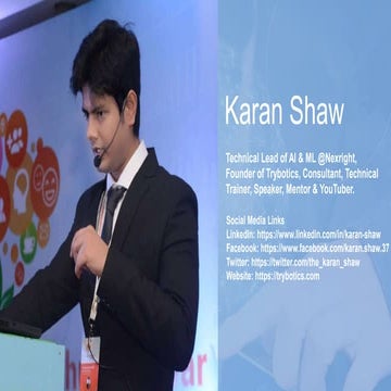 Overview of Artificial Intelligence & Machine Learning