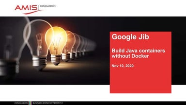 Google jib: Building Java containers without Docker