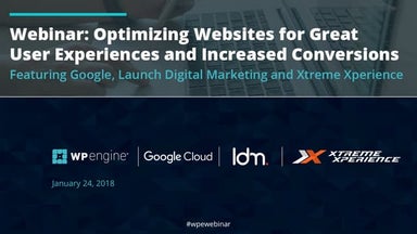 Optimizing Websites for Great User Experiences and Increased Conversions