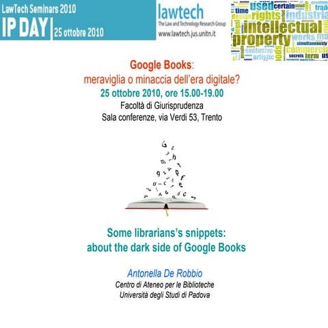 Some librarians’s snippets: about the dark side of Google Books