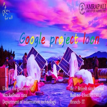 Google loon ppt