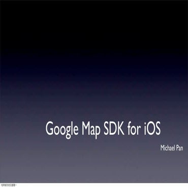 Google maps SDK for iOS 1.4 | PDF