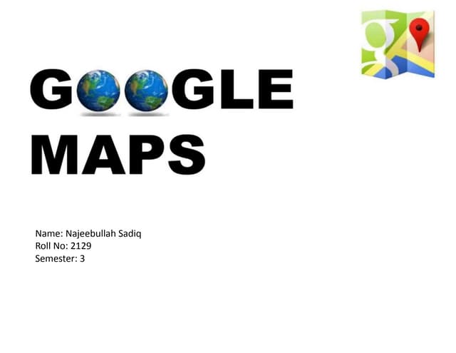 Google Map and Google earth .ppt