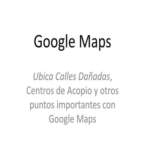 Google maps