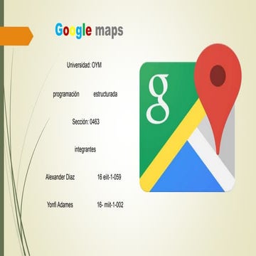 Google maps | PPTX