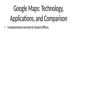 Google Maps | PPTX