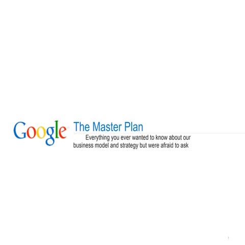 Google masterplan