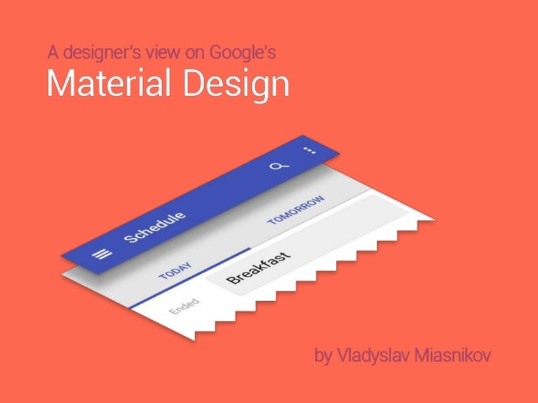 A designer's view on Google's Material Design