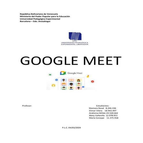 Guía para unirse a Google Meet | PDF