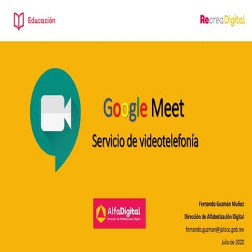 Guía para unirse a Google Meet | PDF