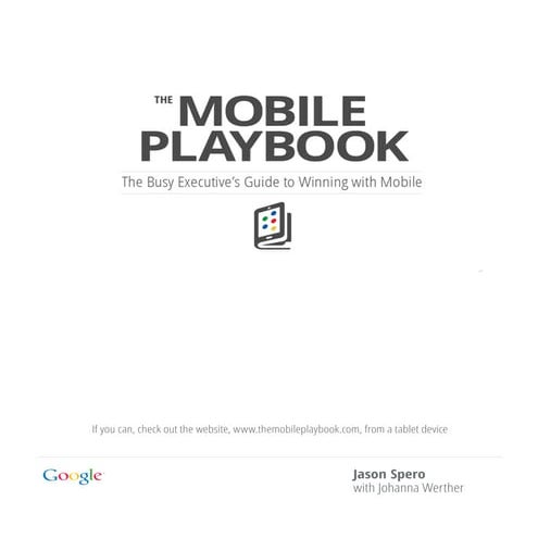 Google Mobile Marketing Playbook