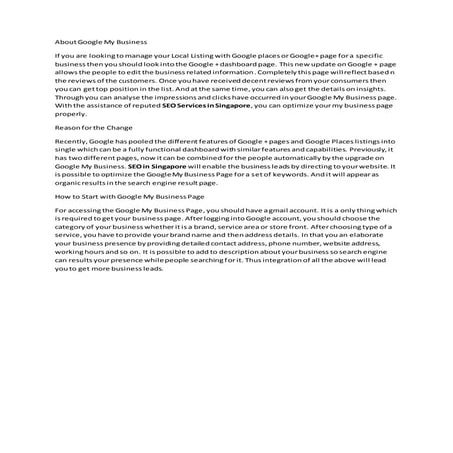 How to Use Google my business